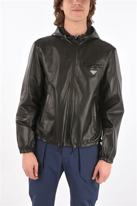 prada reversible leather jacket